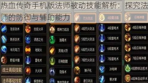 热血传奇手机版：全面解析平民法师高效培养攻略与技巧